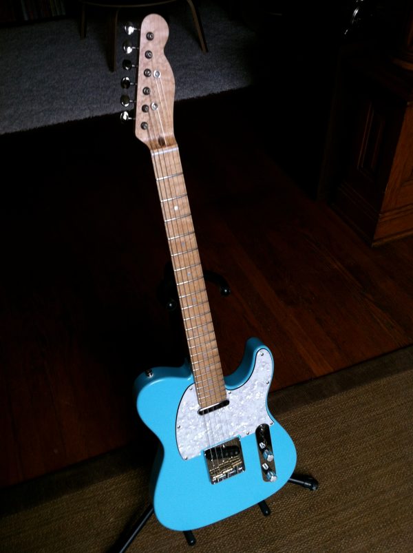 [2009] 'Studecaster' Warmoth Telecaster Partscaster Daphne Blue - Image 18